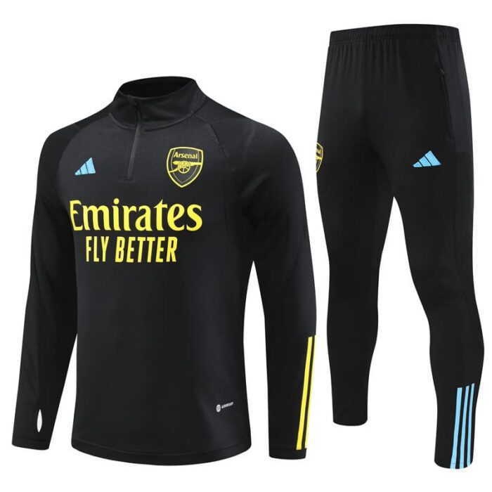 Arsenal 23-24 Tracksuit - Black/Yellow