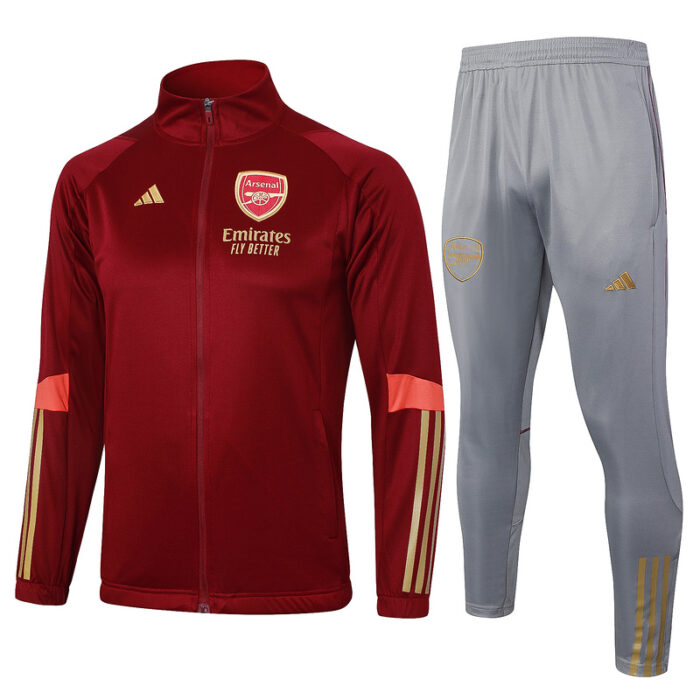 Arsenal 23-24 Tracksuit - Dark Red