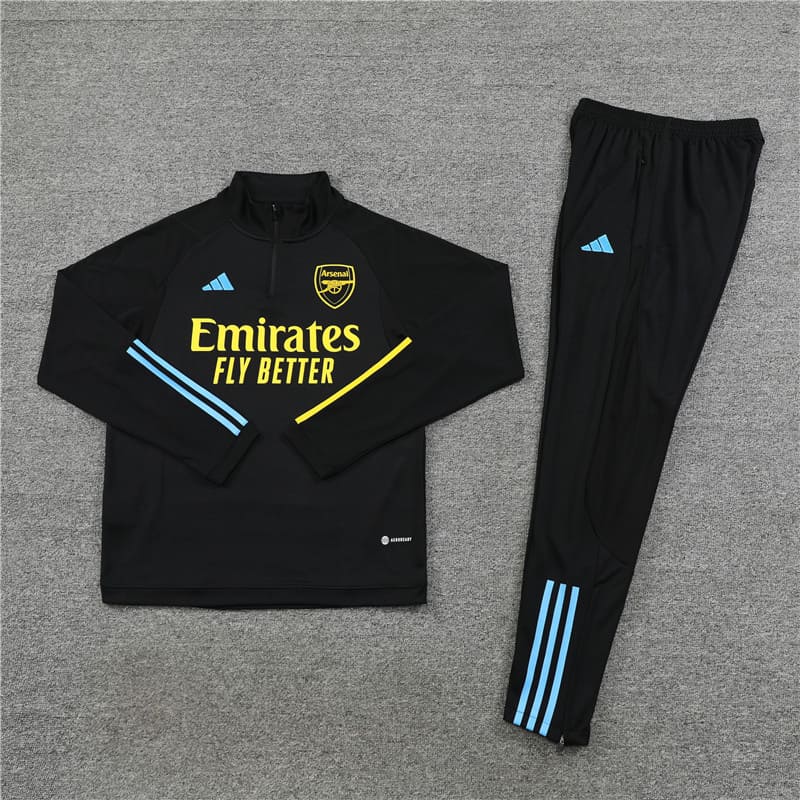 Arsenal 23-24 Tracksuit - Black/Yellow